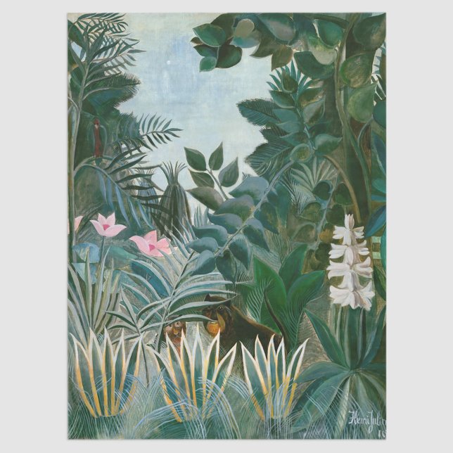 Henri Rousseau - The Equatorial Jungle Tissue Paper (Creator Uploaded)