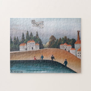 Henri Rousseau - The Fishermen and the Biplane Jigsaw Puzzle