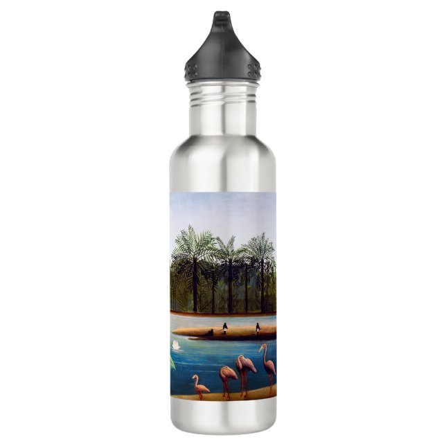 Henri Rousseau - The Flamingoes 710 Ml Water Bottle (Right)