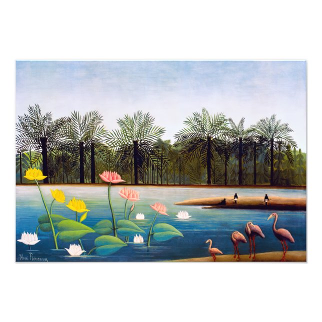 Henri Rousseau - The Flamingoes Photo Print (Front)