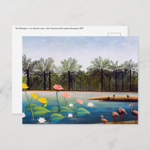 Henri Rousseau - The Flamingoes Postcard