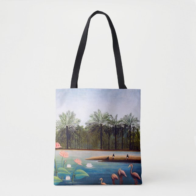 Henri Rousseau - The Flamingoes Tote Bag (Front)