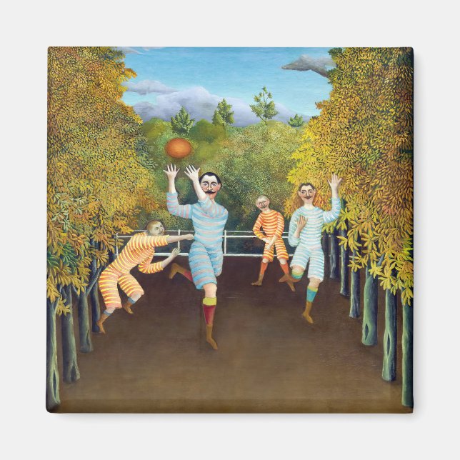 Henri Rousseau - The Football Players Magnet (Front)
