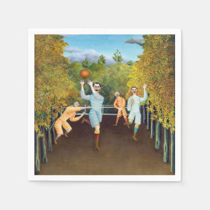 Henri Rousseau - The Football Players Napkin