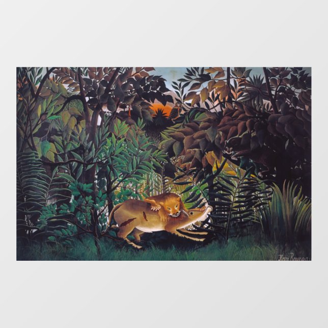 Henri Rousseau - The Hungry Lion (Sheet)