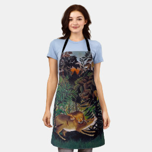 Henri Rousseau - The Hungry Lion Apron