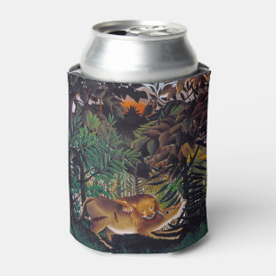 Henri Rousseau - The Hungry Lion Can Cooler