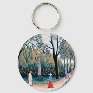 Henri Rousseau - The Luxembourg Gardens Key Ring