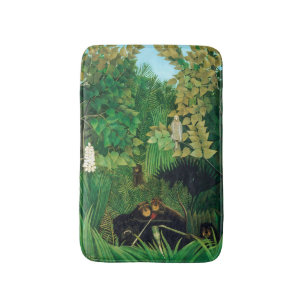 Henri Rousseau - The Merry Jesters Bath Mat