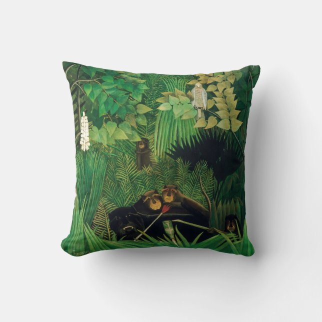 Henri Rousseau - The Merry Jesters Cushion (Front)