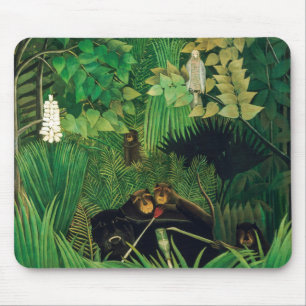 Henri Rousseau - The Merry Jesters Mouse Pad