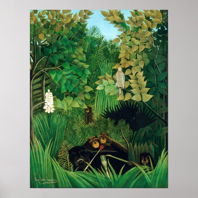 Henri Rousseau - The Merry Jesters Poster (Front)