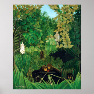 Henri Rousseau - The Merry Jesters Poster