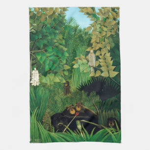 Henri Rousseau - The Merry Jesters Tea Towel