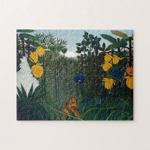 Henri Rousseau The Repast of the Lion Botanical Ga Jigsaw Puzzle