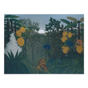 Henri Rousseau - The Repast of the Lion Photo Print