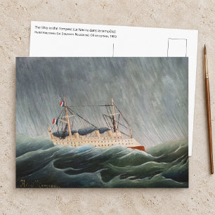 Henri Rousseau - The Ship in the Tempest Postcard