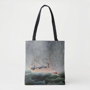 Henri Rousseau - The Ship in the Tempest Tote Bag