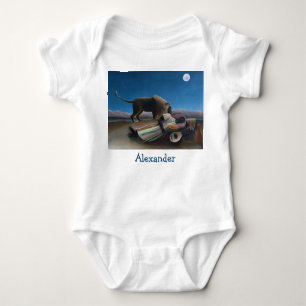 Henri Rousseau - The Sleeping Gypsy Baby Bodysuit