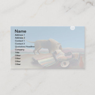 Henri Rousseau - The Sleeping Gypsy Business Card