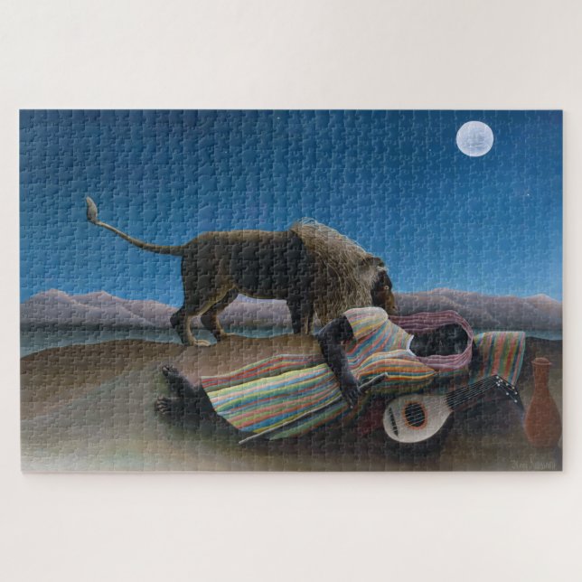 Henri Rousseau - The Sleeping Gypsy Jigsaw Puzzle (Horizontal)