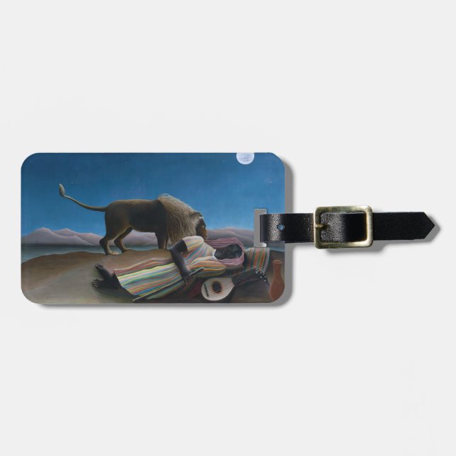 Henri Rousseau - The Sleeping Gypsy Luggage Tag (Front Horizontal)