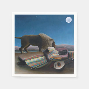 Henri Rousseau - The Sleeping Gypsy Napkin