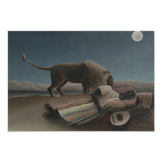 Henri Rousseau - The Sleeping Gypsy Photo Print (Front)