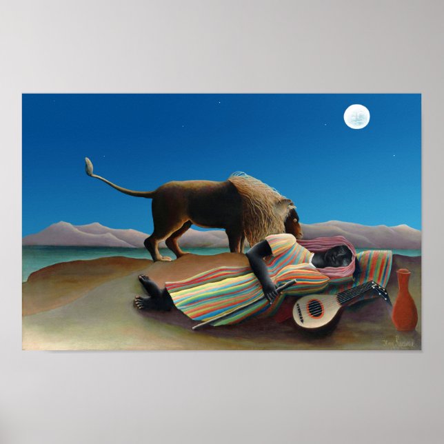 Henri Rousseau - The Sleeping Gypsy Poster (Front)