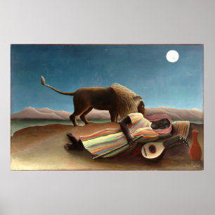 Henri Rousseau The Sleeping Gypsy Poster