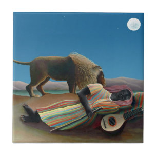 Henri Rousseau - The Sleeping Gypsy Tile