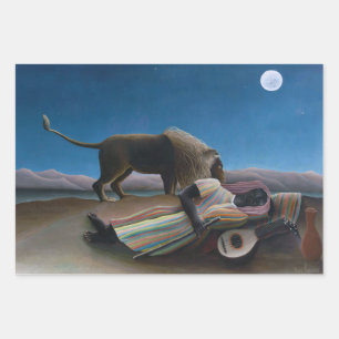 Henri Rousseau - The Sleeping Gypsy Wrapping Paper Sheet