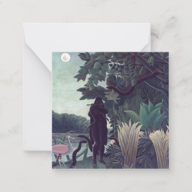 Henri Rousseau - The Snake Charmer Card (Front)