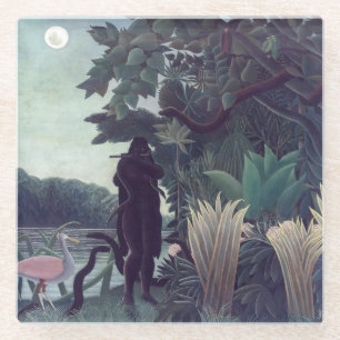 Henri Rousseau - The Snake Charmer Glass Coaster