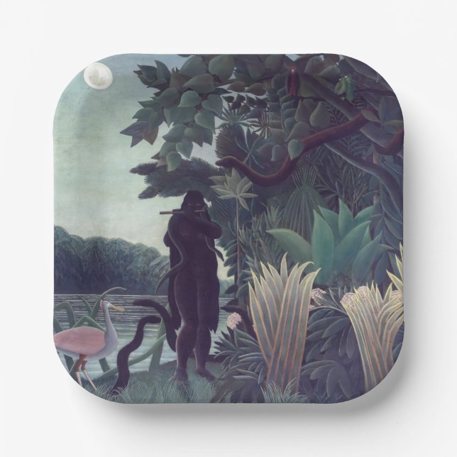 Henri Rousseau - The Snake Charmer Paper Plate (Front)