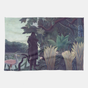 Henri Rousseau - The Snake Charmer Tea Towel