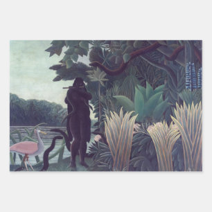 Henri Rousseau - The Snake Charmer Wrapping Paper Sheet