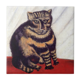 Henri Rousseau - The Tabby Ceramic Tile