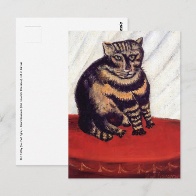 Henri Rousseau - The Tabby Postcard (Front/Back)