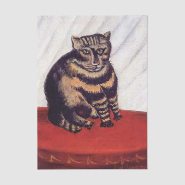Henri Rousseau - The Tabby Tissue Paper (Front)