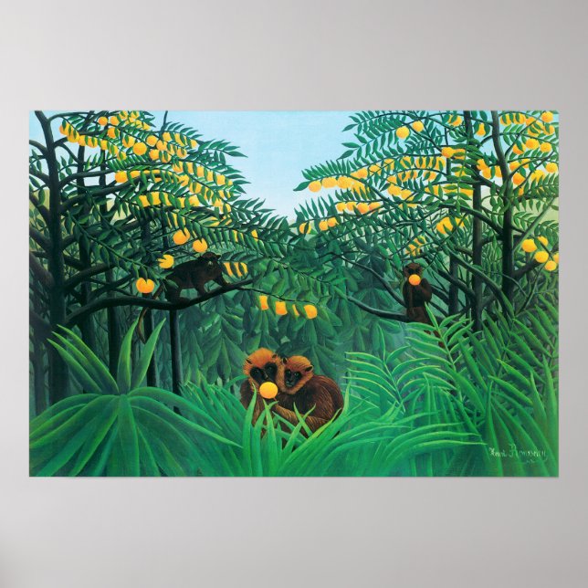Henri Rousseau The Tropics Poster (Front)