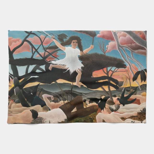 Henri Rousseau - The War Tea Towel (Horizontal)