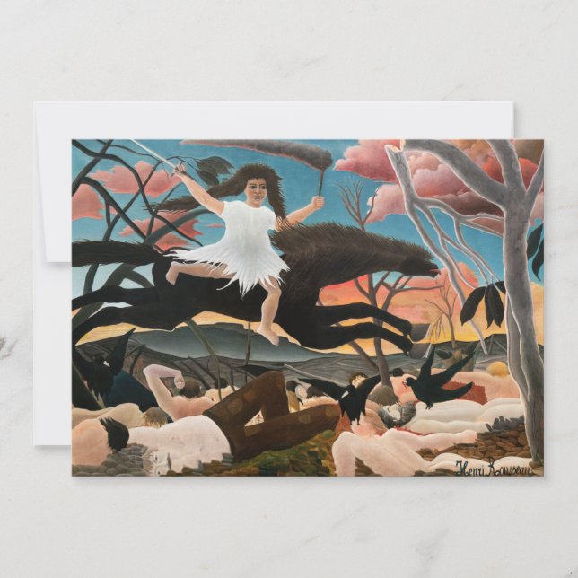 Henri Rousseau - The War Thank You Card (Front)