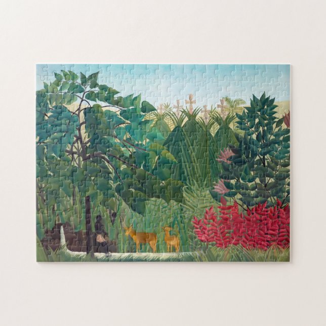 Henri Rousseau - The Waterfall Jigsaw Puzzle (Horizontal)