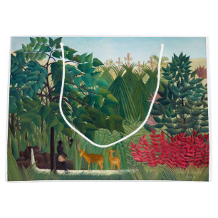 Henri Rousseau - The Waterfall Large Gift Bag
