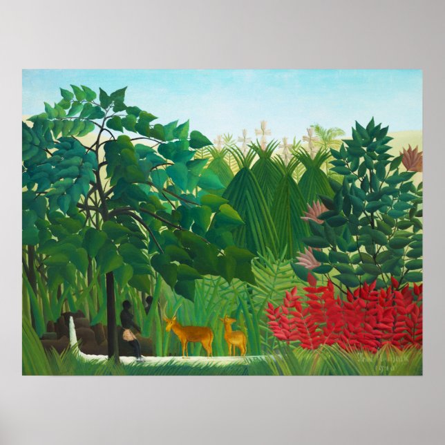 Henri Rousseau The Waterfall Poster (Front)