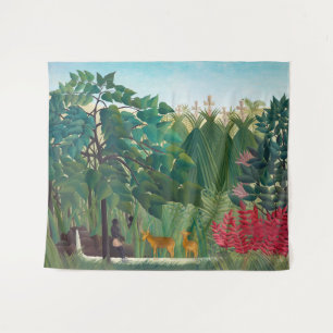 Henri Rousseau - The Waterfall Tapestry