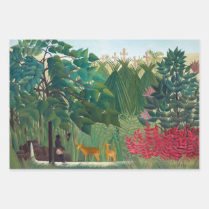 Henri Rousseau - The Waterfall Wrapping Paper Sheet