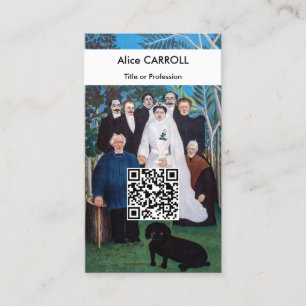 Henri Rousseau - The Wedding Party - QR Code Business Card