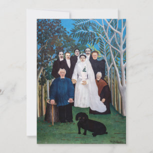 Henri Rousseau - The Wedding Party Thank You Card